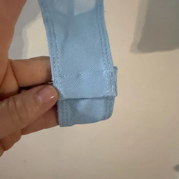 Free People Light Blue Ruched Bodysuit - Picture 4 of 7